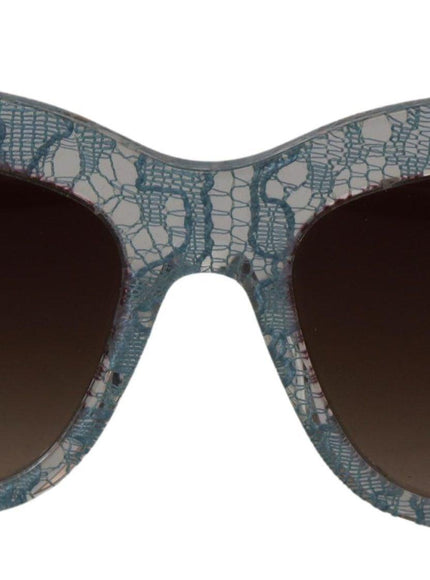 Dolce & Gabbana Blue Lace Acetate Crystal Butterfly DG4231 Sunglasses