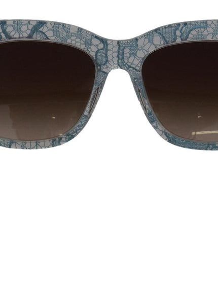 Dolce & Gabbana Blue Lace Acetate Crystal Butterfly DG4231 Sunglasses