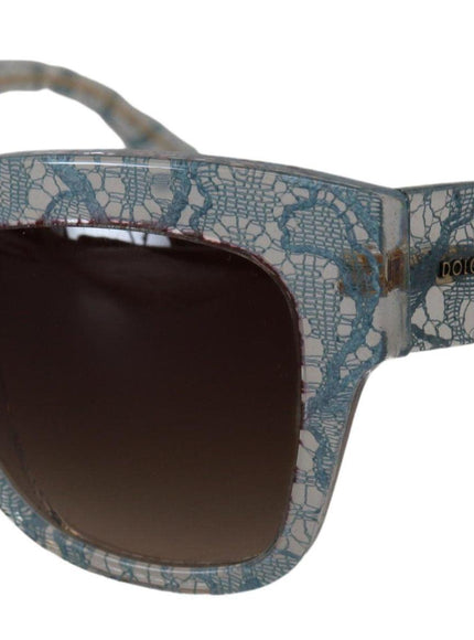 Dolce & Gabbana Blue Lace Acetate Crystal Butterfly DG4231 Sunglasses