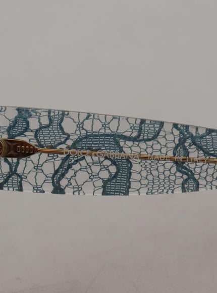 Dolce & Gabbana Blue Lace Acetate Crystal Butterfly DG4231 Sunglasses