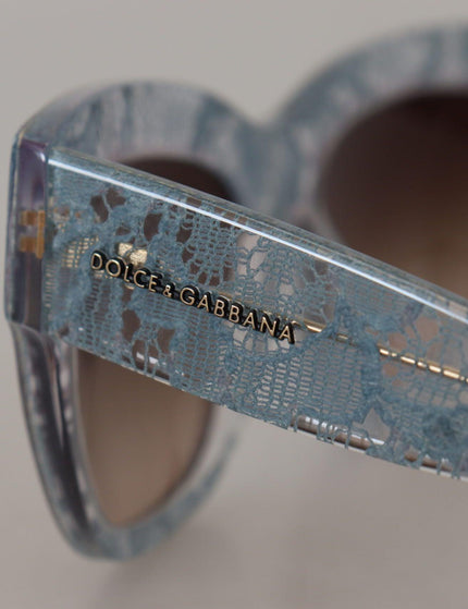 Dolce & Gabbana Blue Lace Acetate Rectangle Shades DG4231 Sunglasses - Ellie Belle