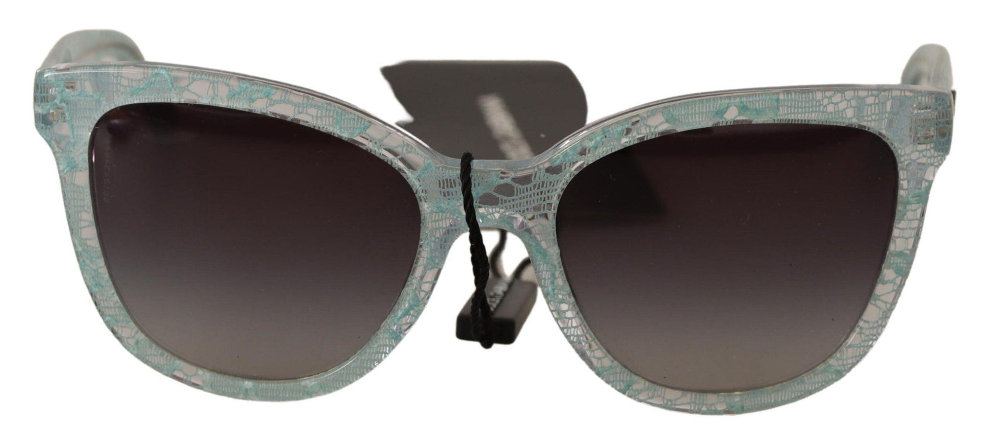 Dolce & Gabbana Blue Lace Crystal Acetate Butterfly DG4190 Sunglasses - Ellie Belle