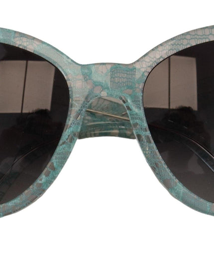 Dolce & Gabbana Blue Lace Crystal Acetate Butterfly DG419C Sunglasses - Ellie Belle