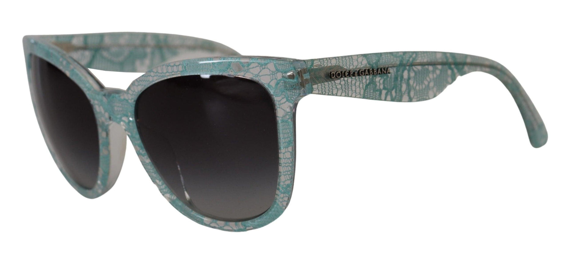 Dolce & Gabbana Blue Lace Crystal Acetate Butterfly DG419C Sunglasses - Ellie Belle