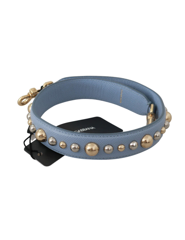 Dolce & Gabbana Blue Leather Handbag Accessory Shoulder Strap - Ellie Belle
