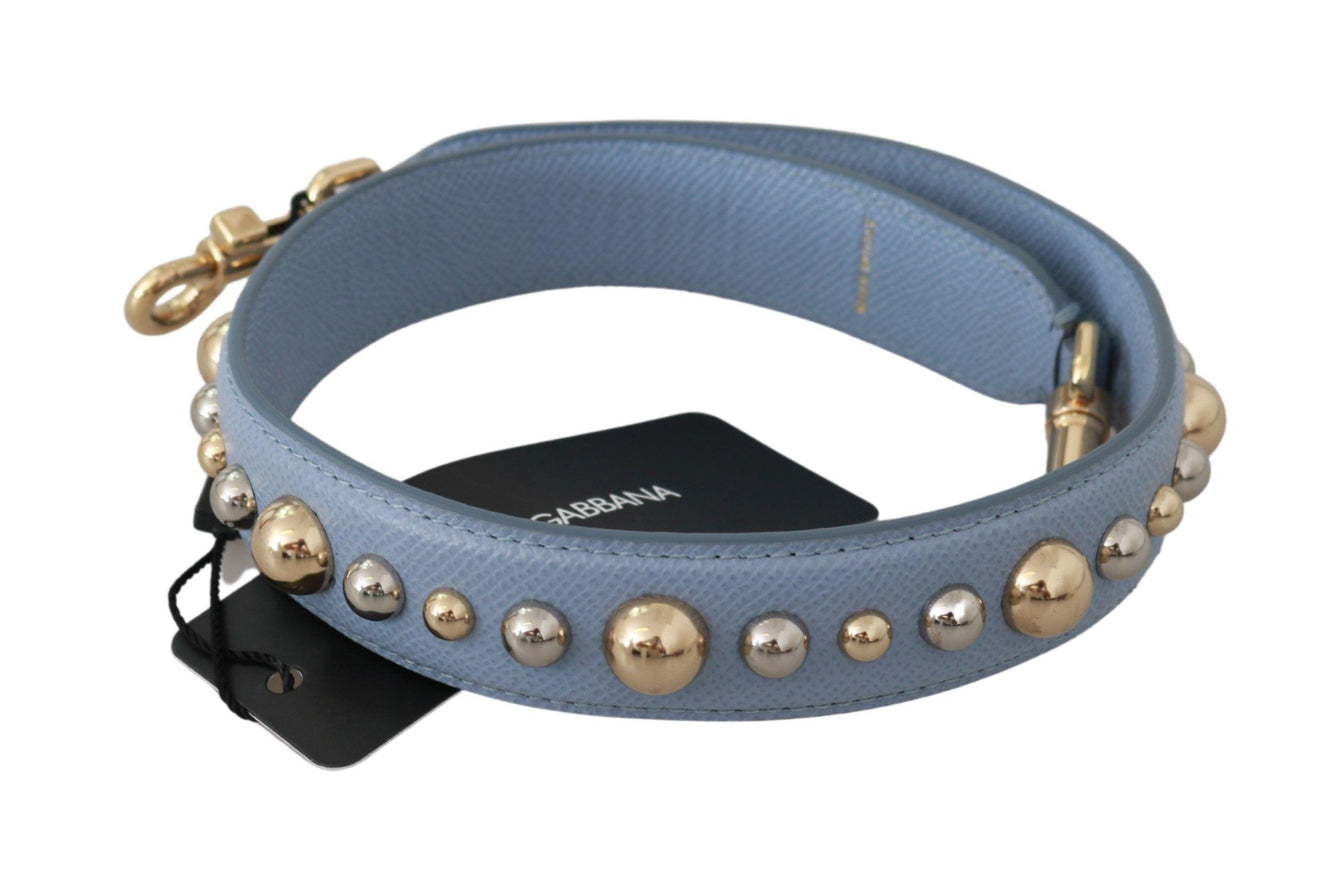 Dolce & Gabbana Blue Leather Handbag Accessory Shoulder Strap - Ellie Belle