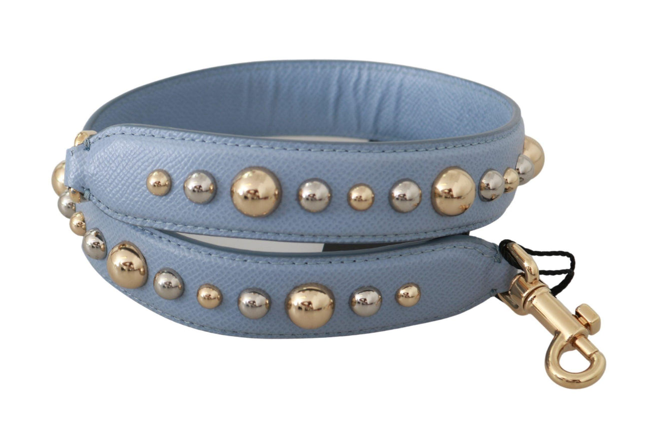 Dolce & Gabbana Blue Leather Handbag Accessory Shoulder Strap - Ellie Belle