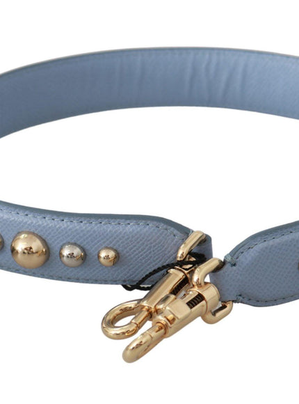 Dolce & Gabbana Blue Leather Handbag Accessory Shoulder Strap