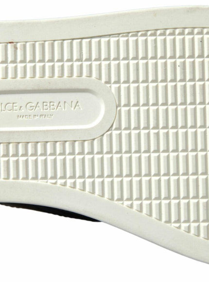 Dolce & Gabbana Blue Leather Sandals Slippers Beachwear Men Shoes - Ellie Belle