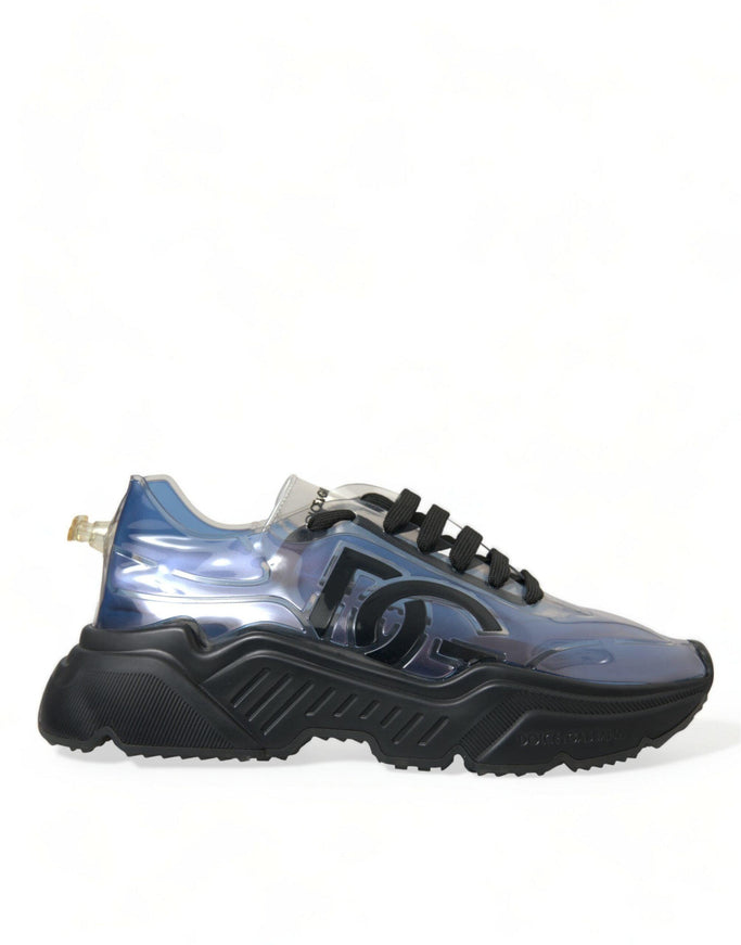 Dolce & Gabbana Blue Logo Inflatable Rubber Daymaster Sneakers Shoes - Ellie Belle