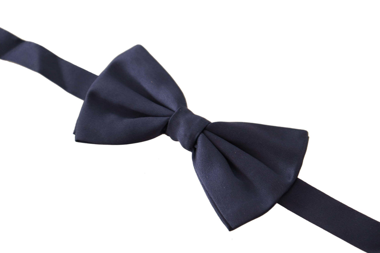 Dolce & Gabbana Blue Mens 100% Silk Adjustable Neck Papillon Tie - Ellie Belle