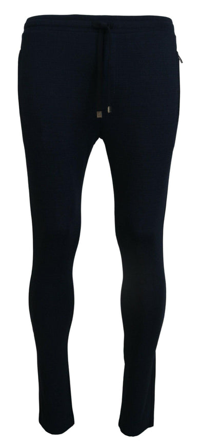 Dolce & Gabbana Blue Mens Sport Cotton Sweatpants Pants - Ellie Belle