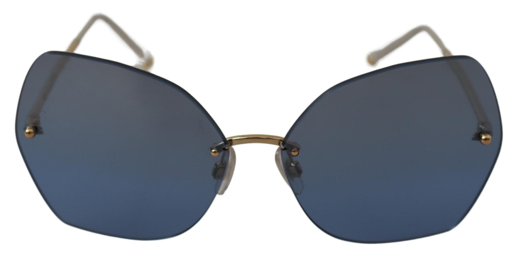 Dolce & Gabbana Blue Mirror Gold Gradient Women Sunglasses - Ellie Belle