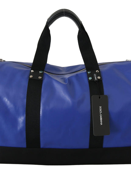 Dolce & Gabbana Blue Shoulder Sling Travel Luggage Cotton Bag - Ellie Belle