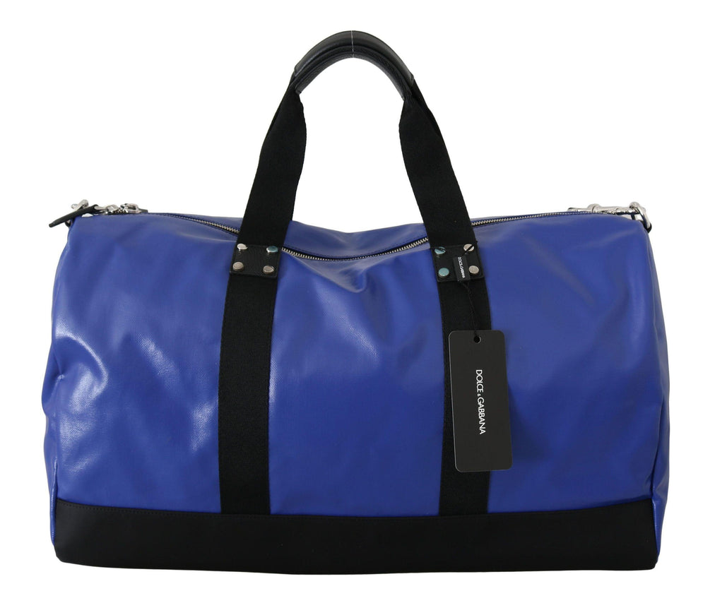 Dolce & Gabbana Blue Shoulder Sling Travel Luggage Cotton Bag - Ellie Belle