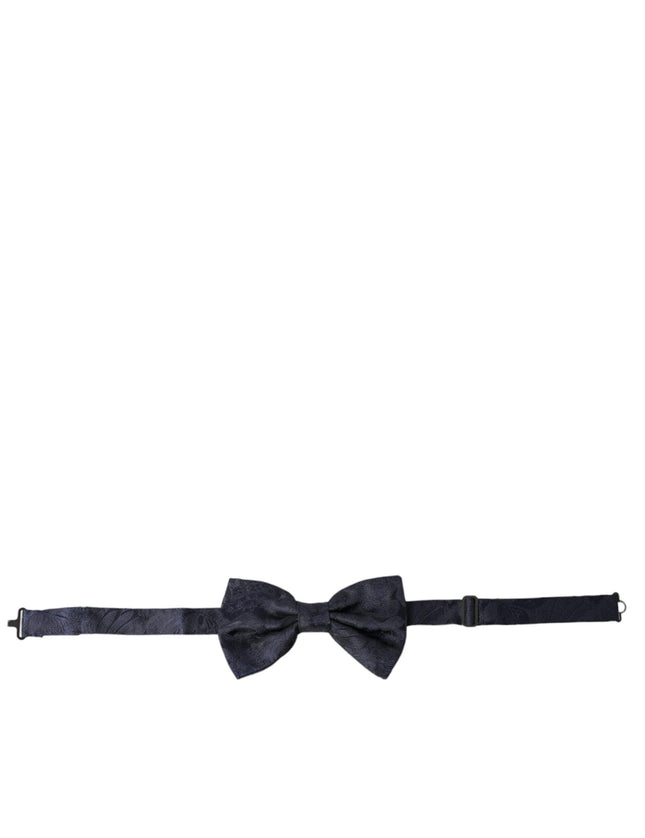 Dolce & Gabbana Blue Silk Adjustable Neck Men Papillon Bow Tie - Ellie Belle