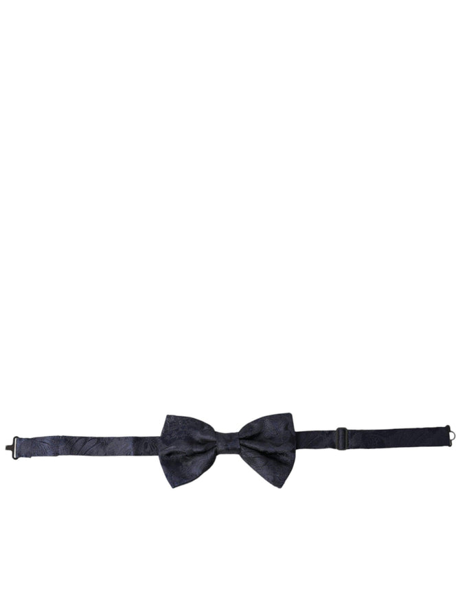 Dolce & Gabbana Blue Silk Adjustable Neck Men Papillon Bow Tie - Ellie Belle