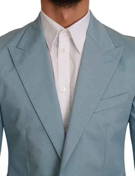 Dolce & Gabbana Blue Slim Fit Coat Jacket MARTINI Blazer - Ellie Belle