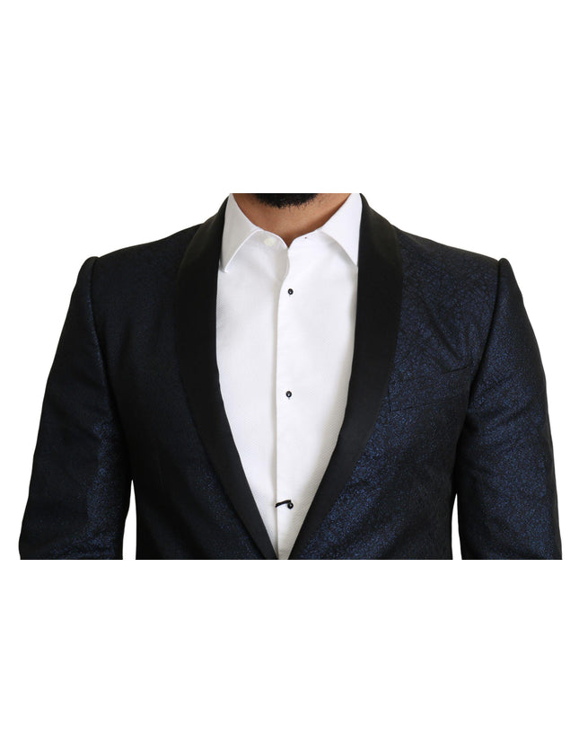 Dolce & Gabbana Blue Slim Fit Jacket Coat MARTINI Blazer - Ellie Belle