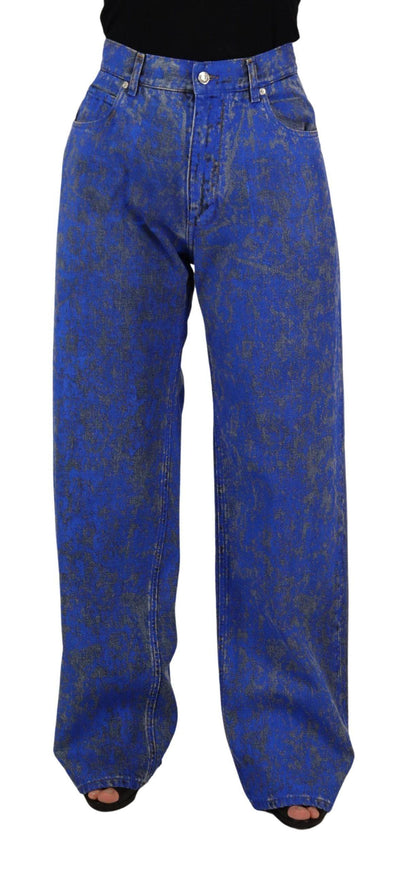 Dolce & Gabbana Blue Tie Dye High Waist Cotton Denim Jeans - Ellie Belle