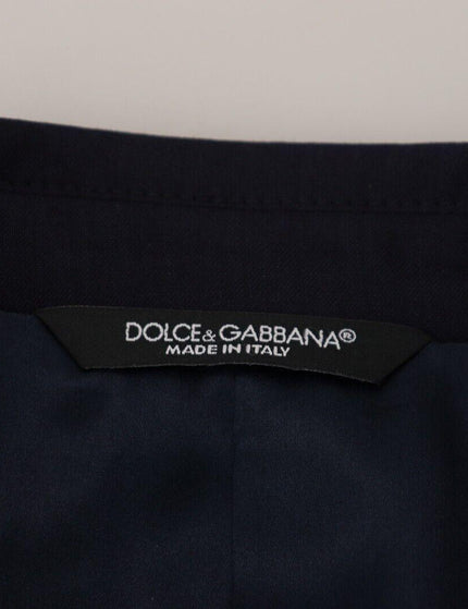 Dolce & Gabbana Blue Virgin Wool Formal 2 Piece Suit - Ellie Belle