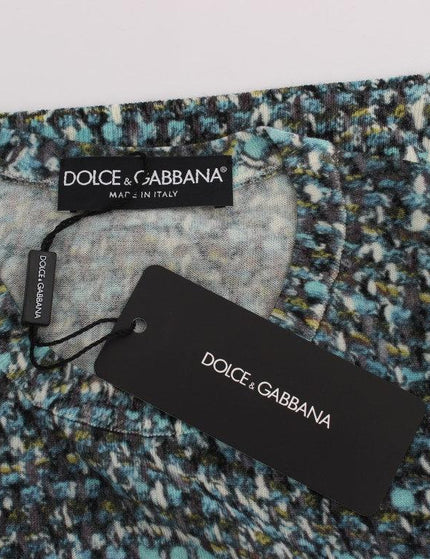 Dolce & Gabbana Blue Wool Sweater Sleeveless Pullover - Ellie Belle