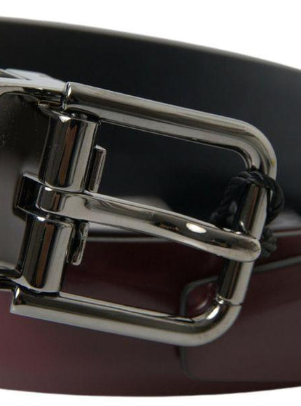 Dolce & Gabbana Buckle Belt In Brown Leather