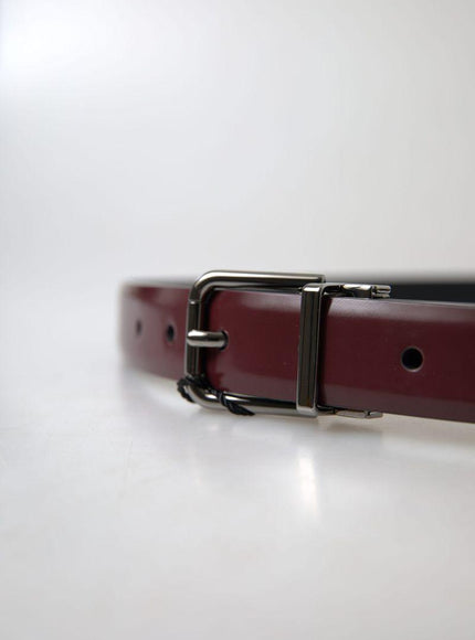 Dolce & Gabbana Buckle Belt In Brown Leather