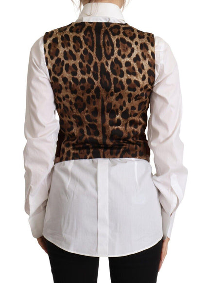 Dolce & Gabbana Bordeaux Velvet Cotton V-neck Sleeveless Vest Top - Ellie Belle