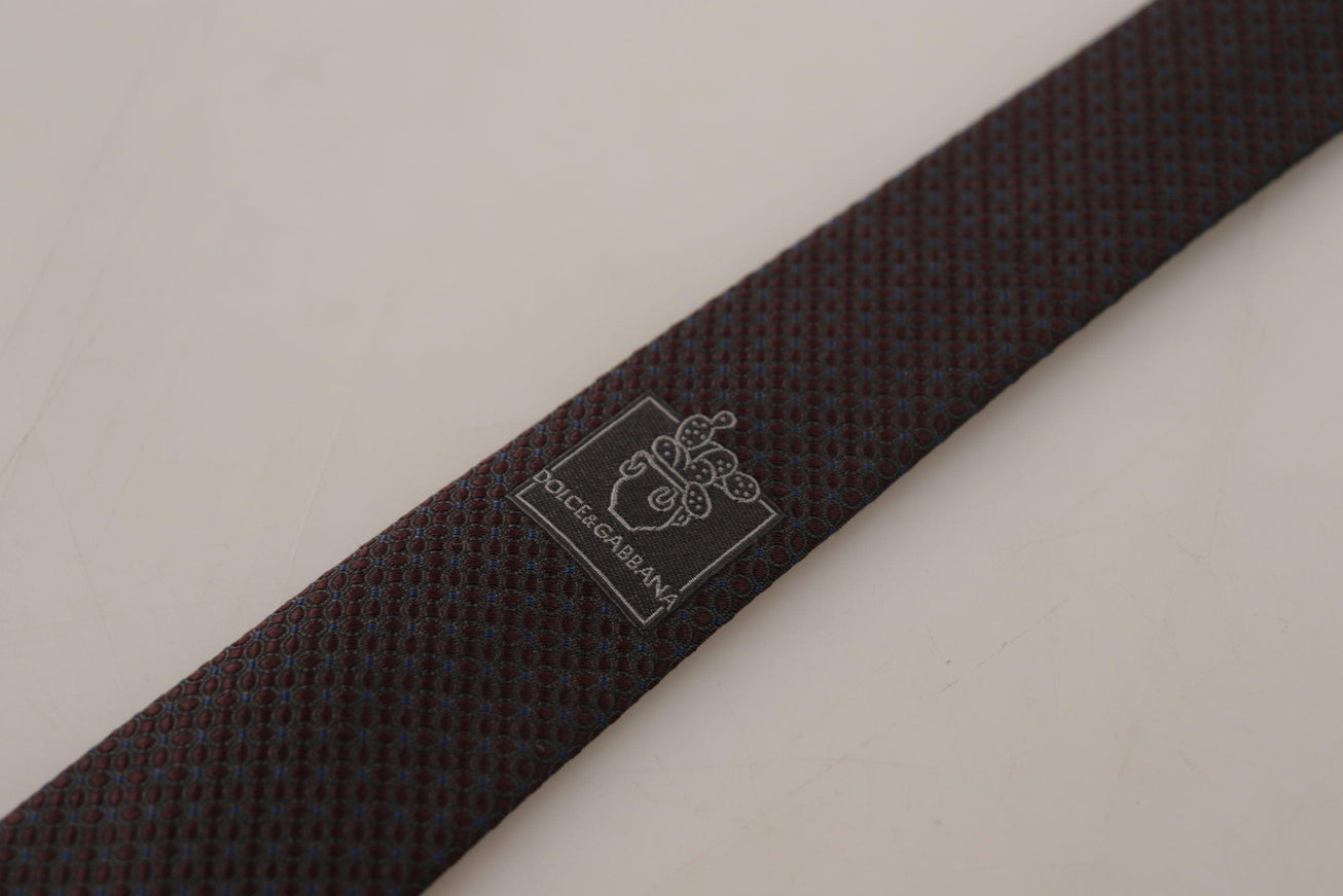 Dolce & Gabbana Borduex Fantasy Pattern Necktie Accessory Tie - Ellie Belle