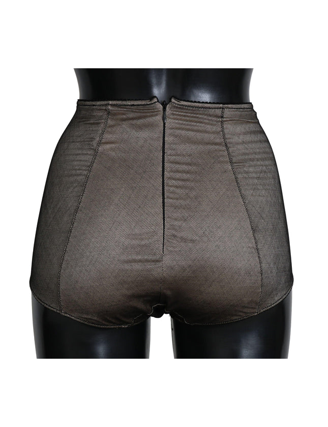 Dolce & Gabbana Bottoms Underwear Beige With Black Net