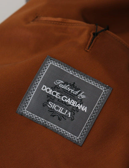 Dolce & Gabbana Bronze Monkey Print Silk Slim Jacket Blazer - Ellie Belle