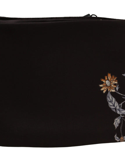 Dolce & Gabbana Brown 100% Silk Bird Print Wrap 80cm X 95cm RRP Scarf - Ellie Belle
