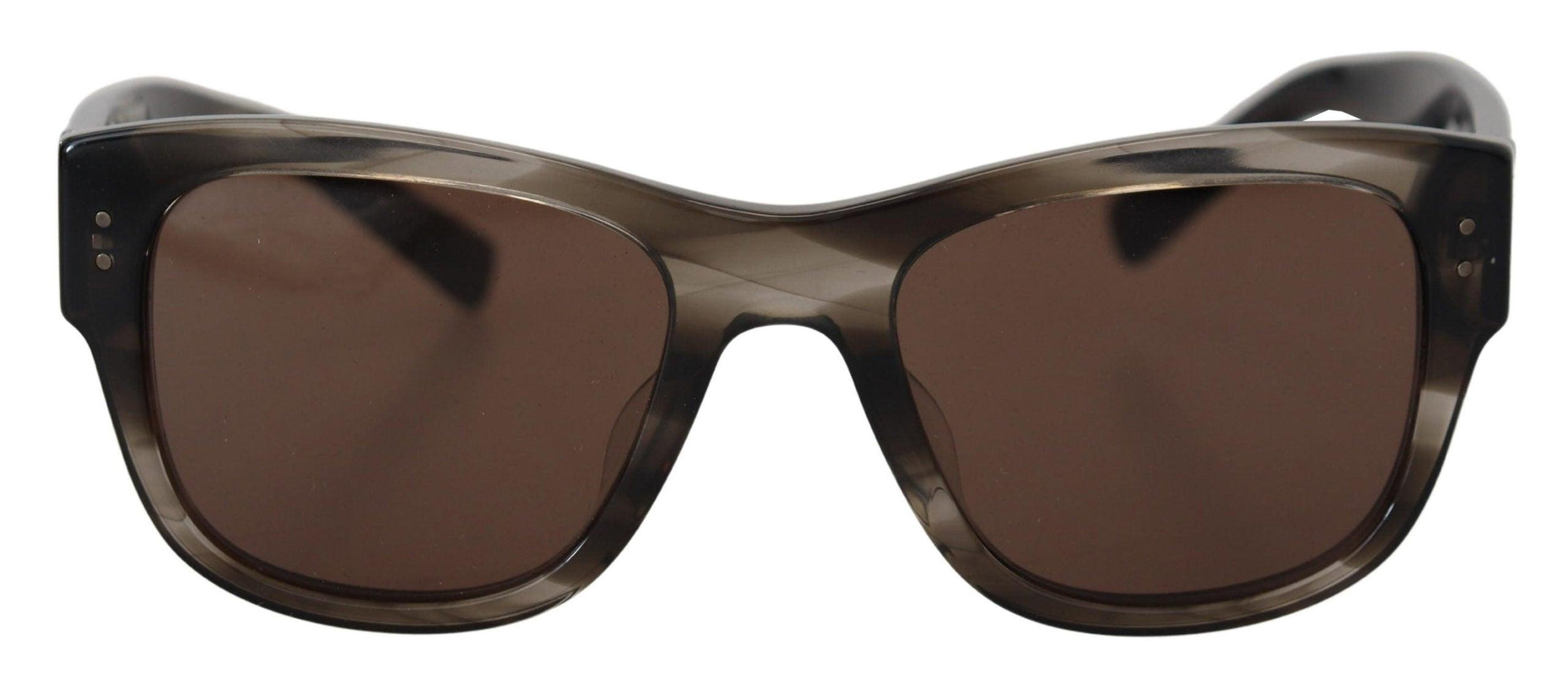 Dolce & Gabbana Brown Acetate Square DG338F Sunglasses - Ellie Belle