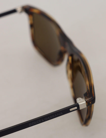 Dolce & Gabbana Brown BASALTO Rectangle Full Rim Sunglasses - Ellie Belle