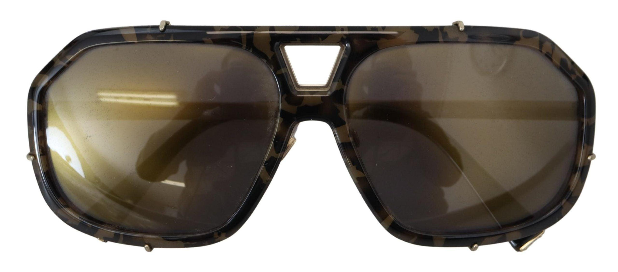 Dolce & Gabbana Brown Camo Matte Mirror DG2167 Sunglasses - Ellie Belle