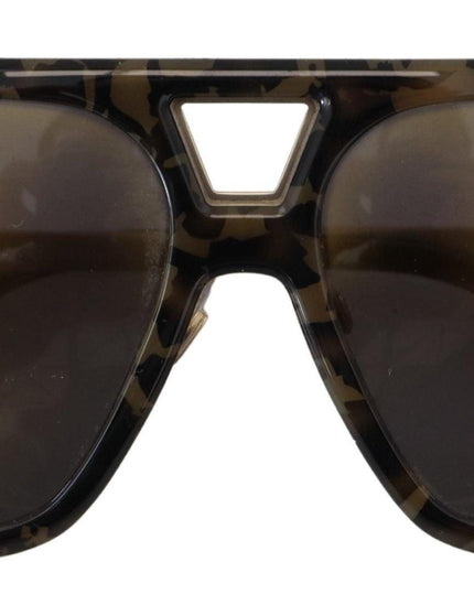 Dolce & Gabbana Brown Camo Matte Mirror DG2167 Sunglasses - Ellie Belle