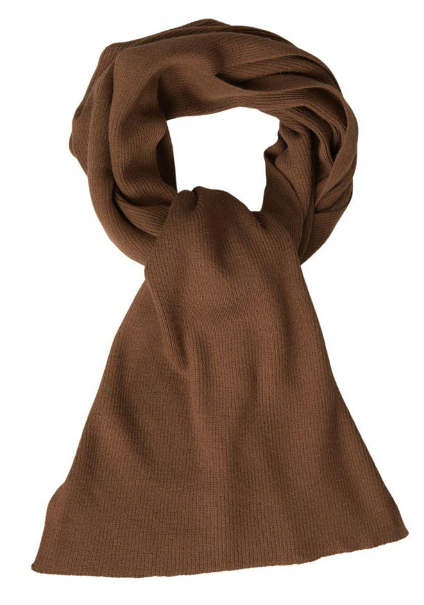 Dolce & Gabbana Brown Cashmere Knitted Neck Wrap Shawl Scarf - Ellie Belle