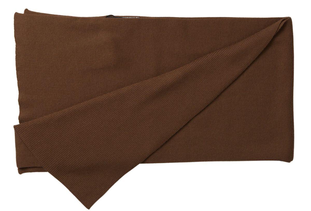 Dolce & Gabbana Brown Cashmere Knitted Neck Wrap Shawl Scarf - Ellie Belle