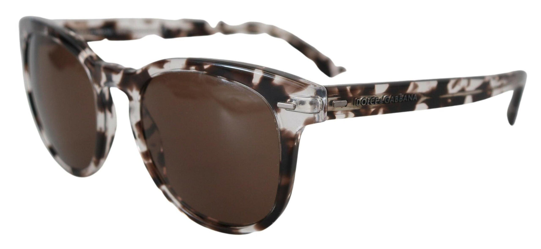 Dolce & Gabbana Brown DG4254 Havana Frame Round Lens Sunglasses - Ellie Belle