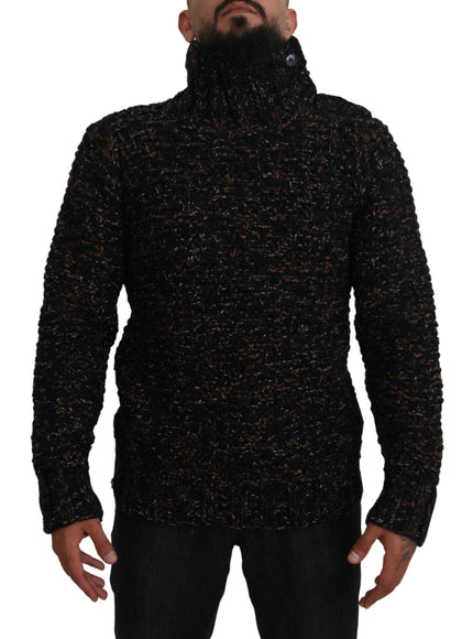 Dolce & Gabbana Brown Fatto A Mano Turtleneck Pullover Sweater