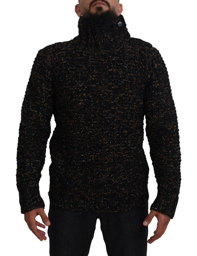 Dolce & Gabbana Brown Fatto A Mano Turtleneck Pullover Sweater - Ellie Belle