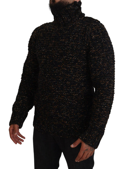 Dolce & Gabbana Brown Fatto A Mano Turtleneck Pullover Sweater