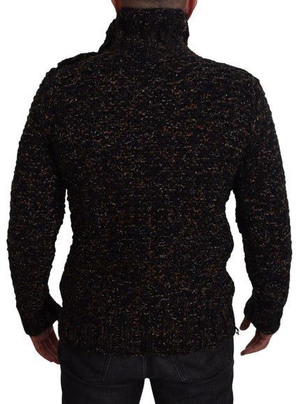 Dolce & Gabbana Brown Fatto A Mano Turtleneck Pullover Sweater