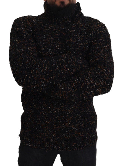 Dolce & Gabbana Brown Fatto A Mano Turtleneck Pullover Sweater