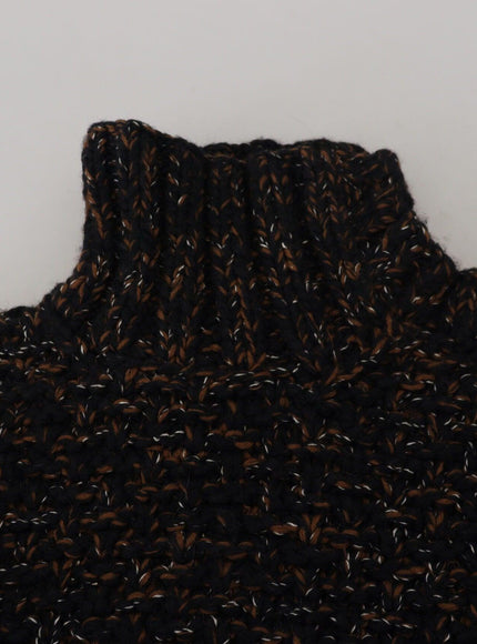 Dolce & Gabbana Brown Fatto A Mano Turtleneck Pullover Sweater