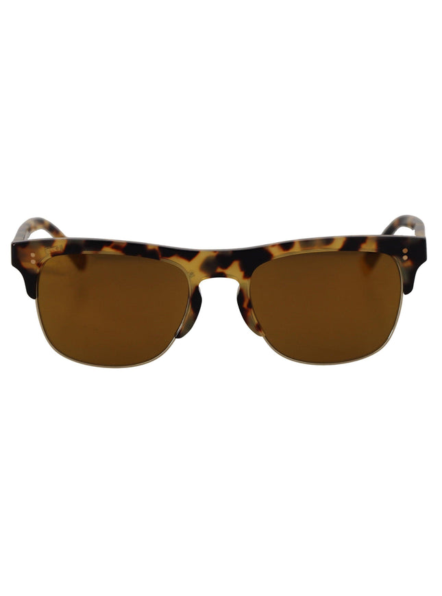 Dolce & Gabbana Brown Gold Acetate Havana DG430A Sunglasses - Ellie Belle