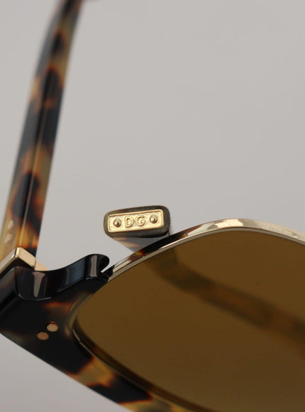Dolce & Gabbana Brown Gold Acetate Havana DG430A Sunglasses