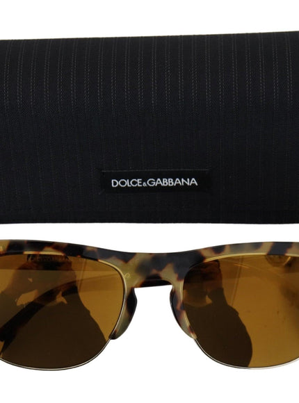 Dolce & Gabbana Brown Gold Acetate Havana DG430A Sunglasses