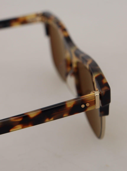 Dolce & Gabbana Brown Gold Acetate Havana DG430A Sunglasses